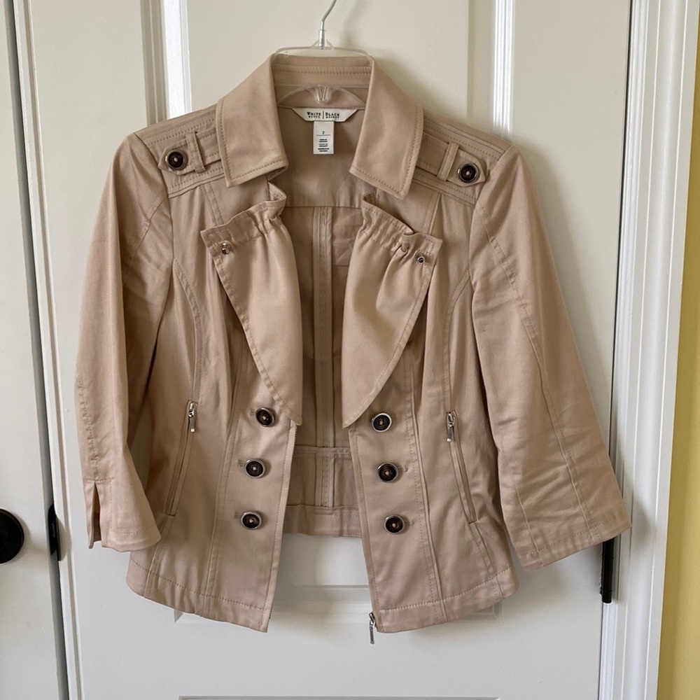 WHBM tan jacket. Size 2.